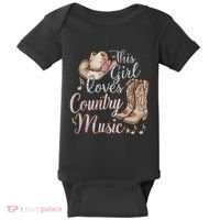 This Girl Loves Country Music Baby Bodysuit thumb 0