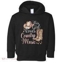 This Girl Loves Country Music Toddler Hoodie thumb 0