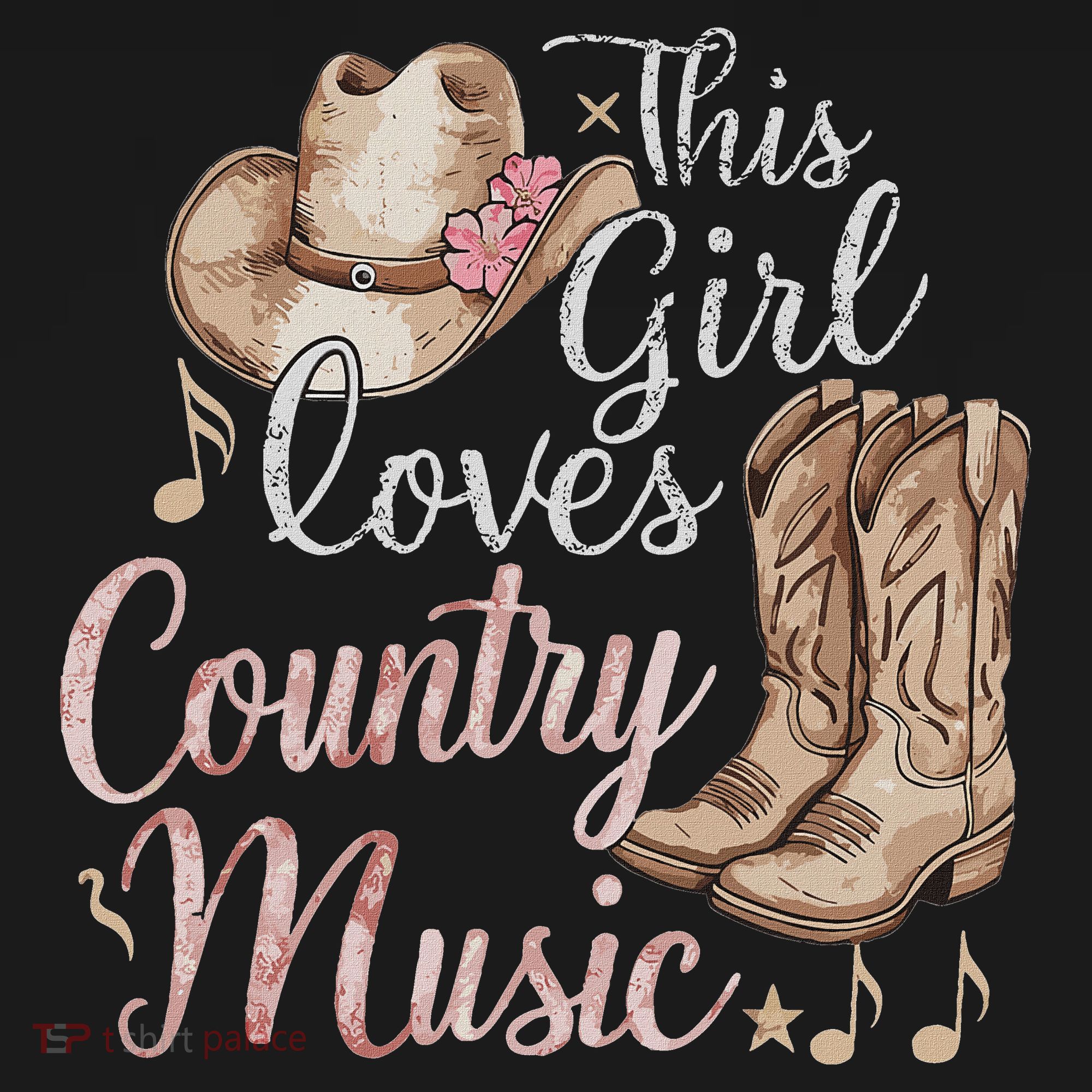 This Girl Loves Country Music Visor
