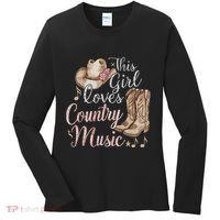 This Girl Loves Country Music Women's Long Sleeve Shirt thumb 0