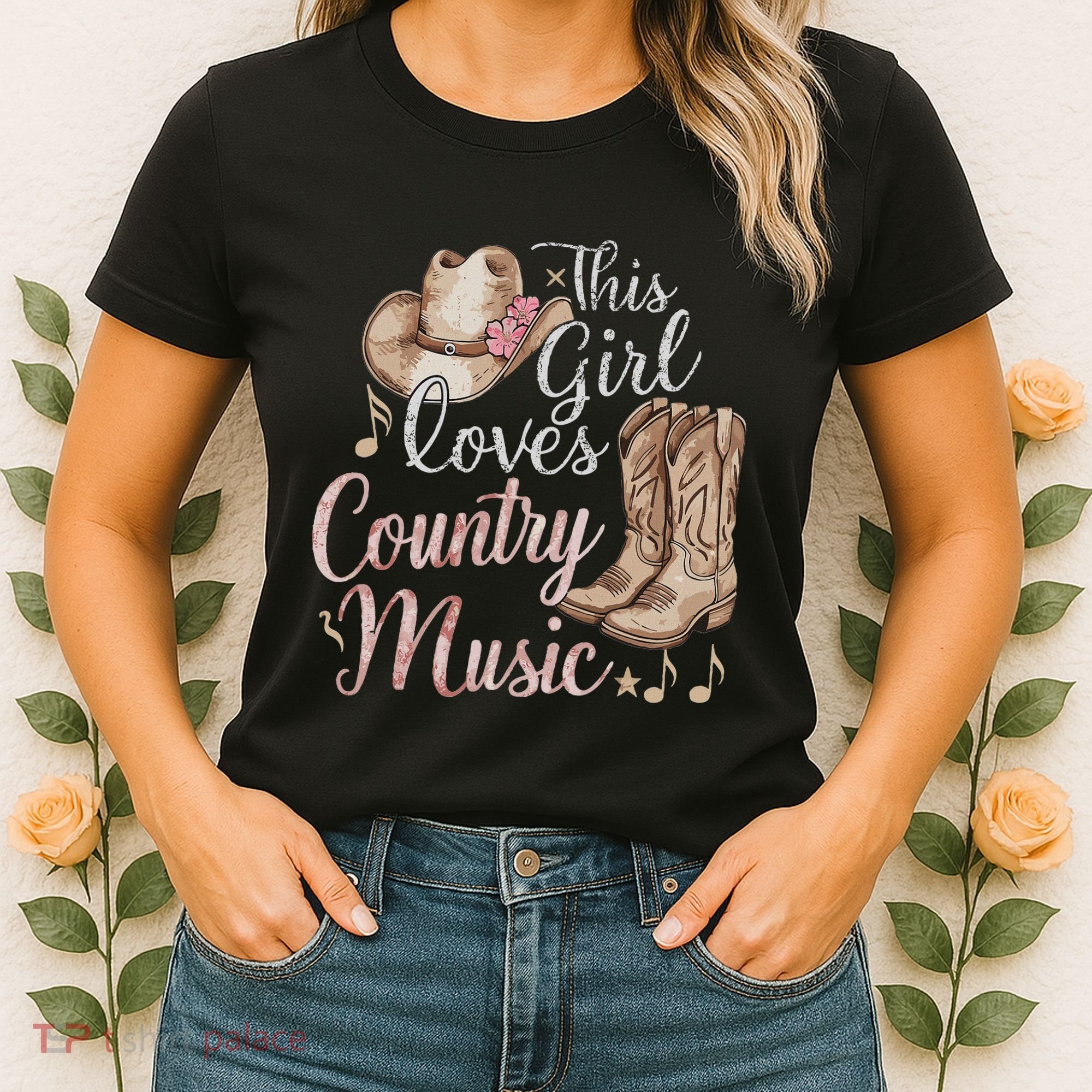 This Girl Loves Country Music Women's T-Shirt