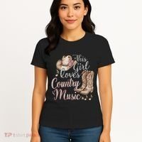 This Girl Loves Country Music Women's T-Shirt thumb 4
