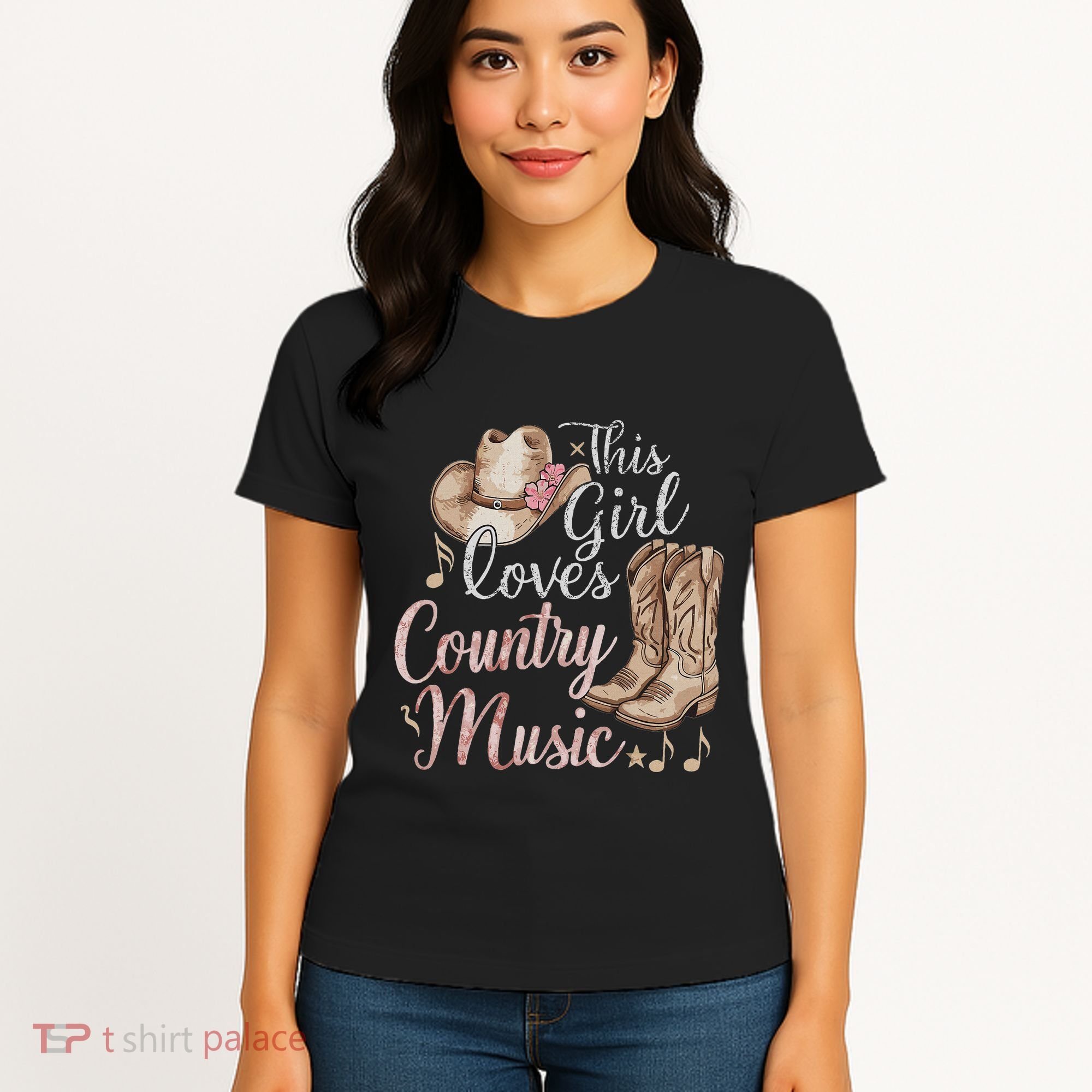 This Girl Loves Country Music Women's T-Shirt