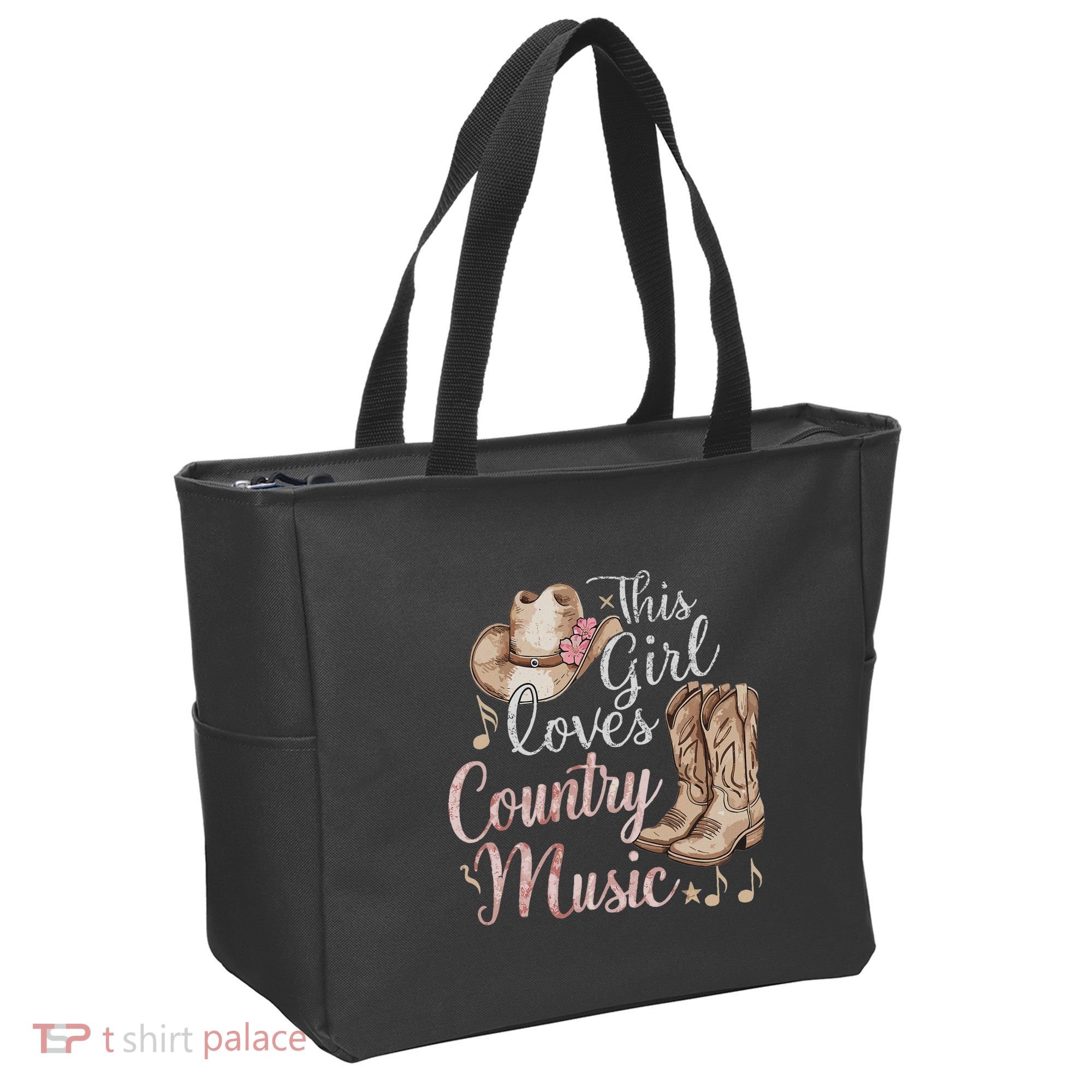 This Girl Loves Country Music Tote Bag