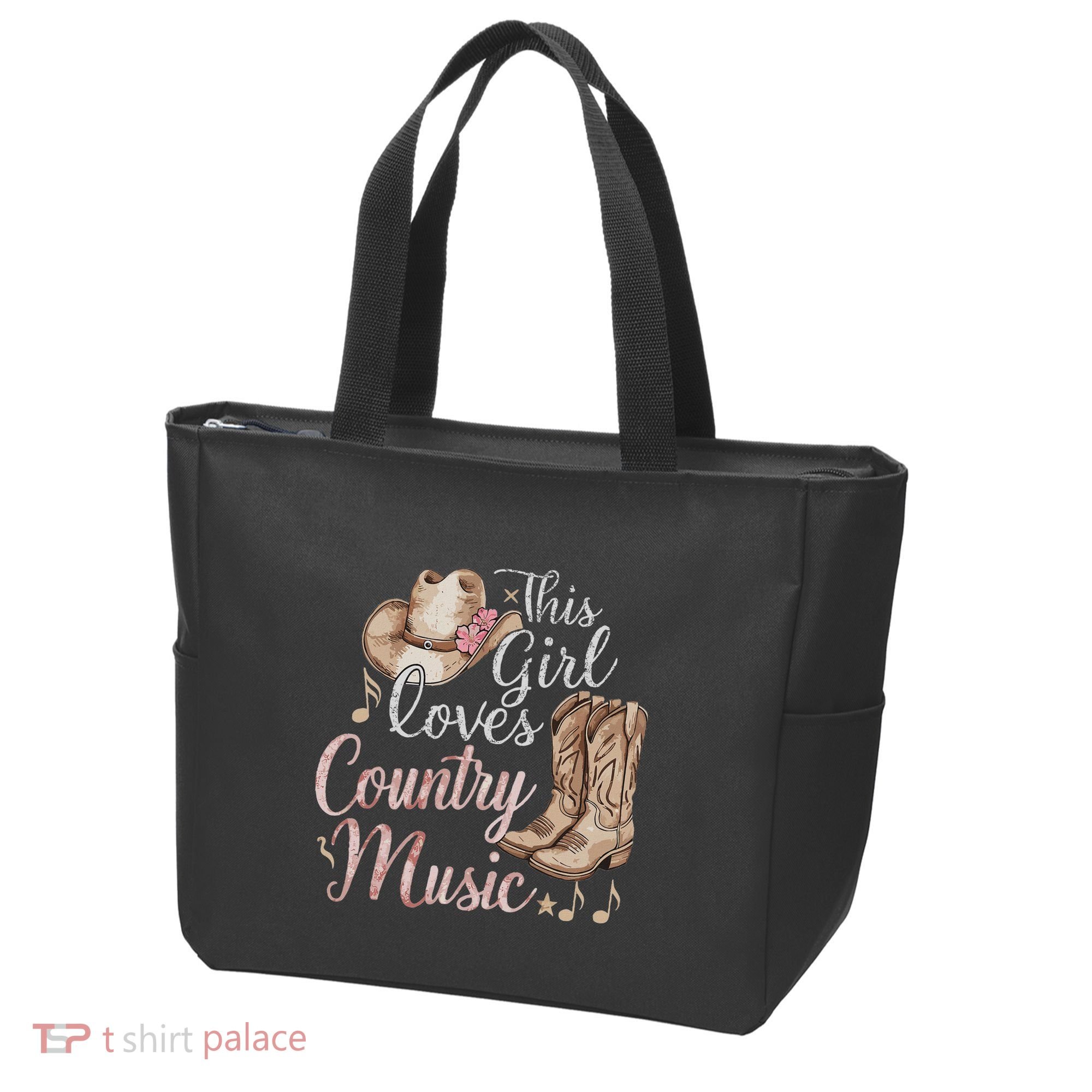 This Girl Loves Country Music Tote Bag