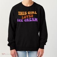 This Girl Loves Ice Cream Retro Cute Women's Sweatshirt thumb 0