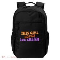 This Girl Loves Ice Cream Retro Cute Backpack thumb 0