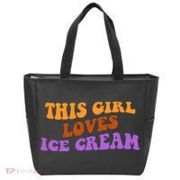 This Girl Loves Ice Cream Retro Cute Tote Bag thumb 0