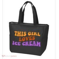 This Girl Loves Ice Cream Retro Cute Tote Bag thumb 3