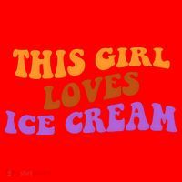 This Girl Loves Ice Cream Retro Cute Santa Hat thumb 1