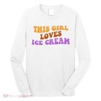 This Girl Loves Ice Cream Retro Cute Long Sleeve Shirt thumb 0