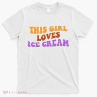 This Girl Loves Ice Cream Retro Cute T-Shirt thumb 0
