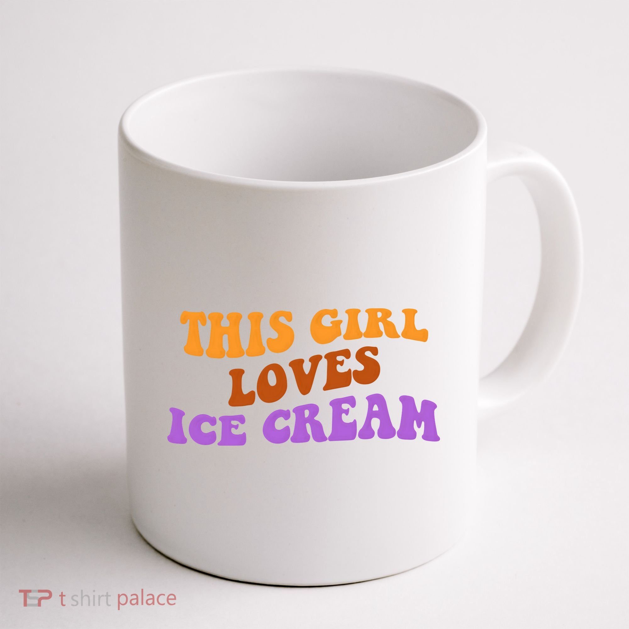 This Girl Loves Ice Cream Retro Cute Coffee Mug