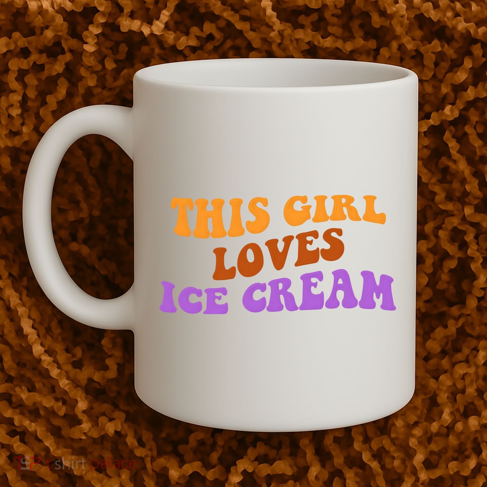 This Girl Loves Ice Cream Retro Cute Coffee Mug