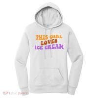 This Girl Loves Ice Cream Retro Cute Women's Hoodie thumb 0