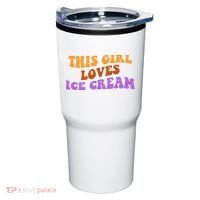 This Girl Loves Ice Cream Retro Cute Tumbler thumb 0