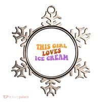 This Girl Loves Ice Cream Retro Cute Ornament thumb 0