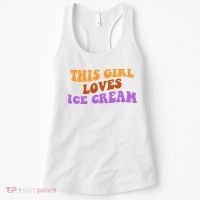 This Girl Loves Ice Cream Retro Cute Women's Tank Top thumb 0