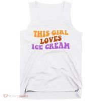 This Girl Loves Ice Cream Retro Cute Tank Top thumb 0