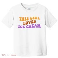 This Girl Loves Ice Cream Retro Cute Toddler T-Shirt thumb 0