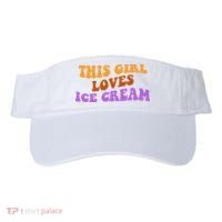 This Girl Loves Ice Cream Retro Cute Visor thumb 0