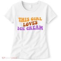 This Girl Loves Ice Cream Retro Cute Women's T-Shirt thumb 0