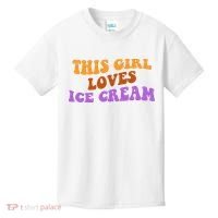 This Girl Loves Ice Cream Retro Cute Kids T-Shirt thumb 0