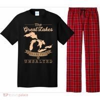 The Great Lakes Shark Free Unsalted Michigan Gift Pajama Set thumb 0