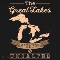 The Great Lakes Shark Free Unsalted Michigan Gift Women's Hoodie thumb 2