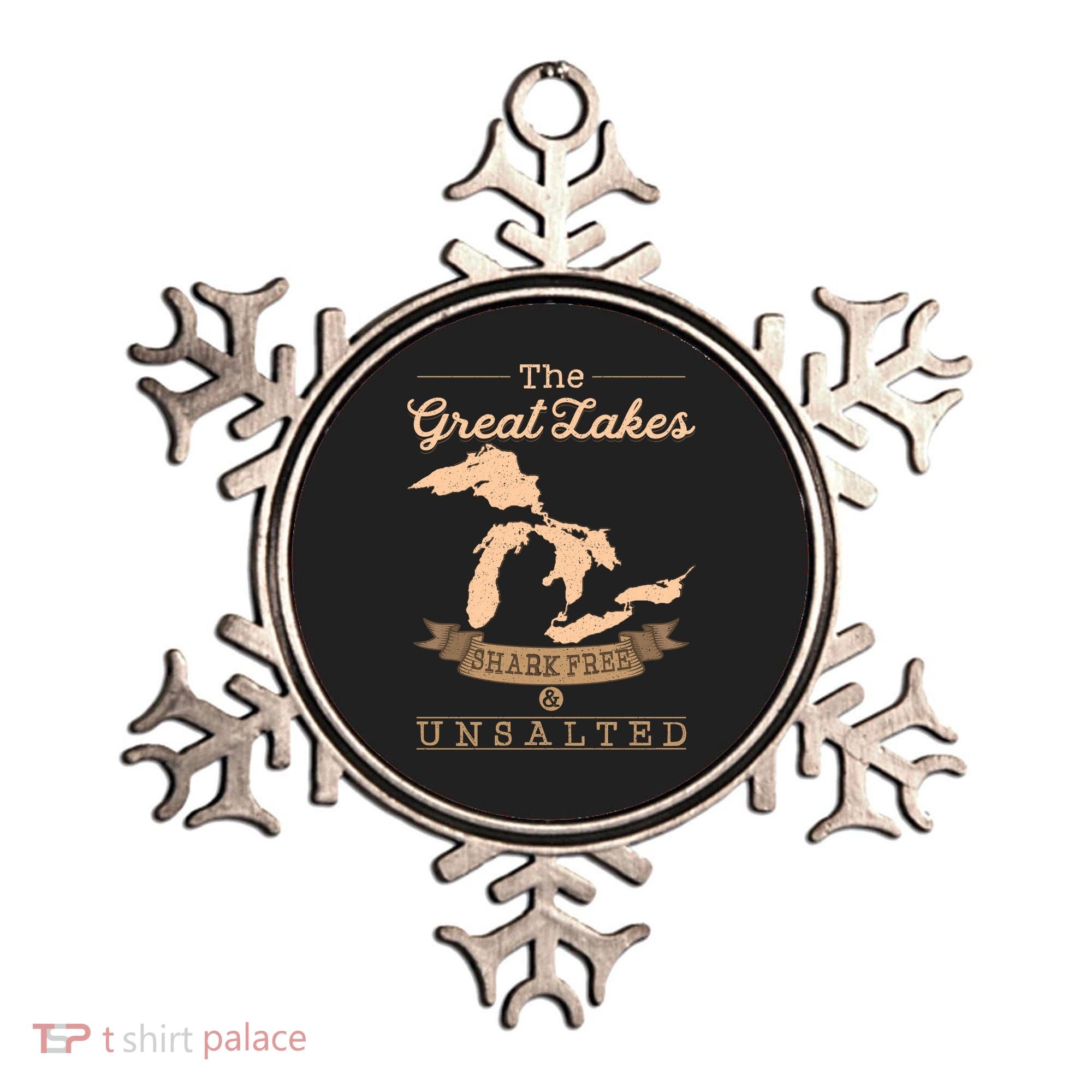 The Great Lakes Shark Free Unsalted Michigan Gift Ornament