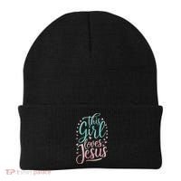 This Girl Loves Jesus Beanie thumb 0