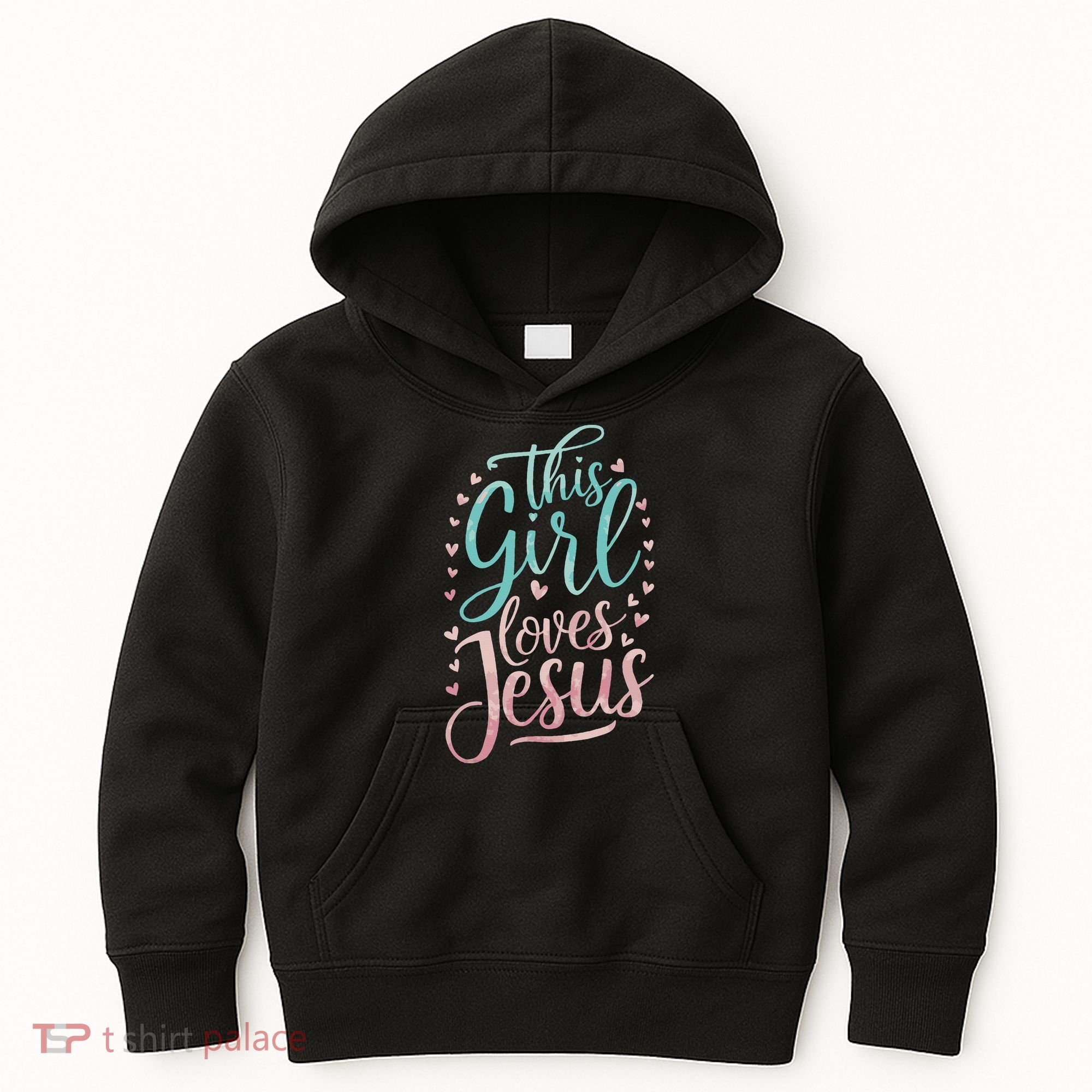 This Girl Loves Jesus Kids Hoodie
