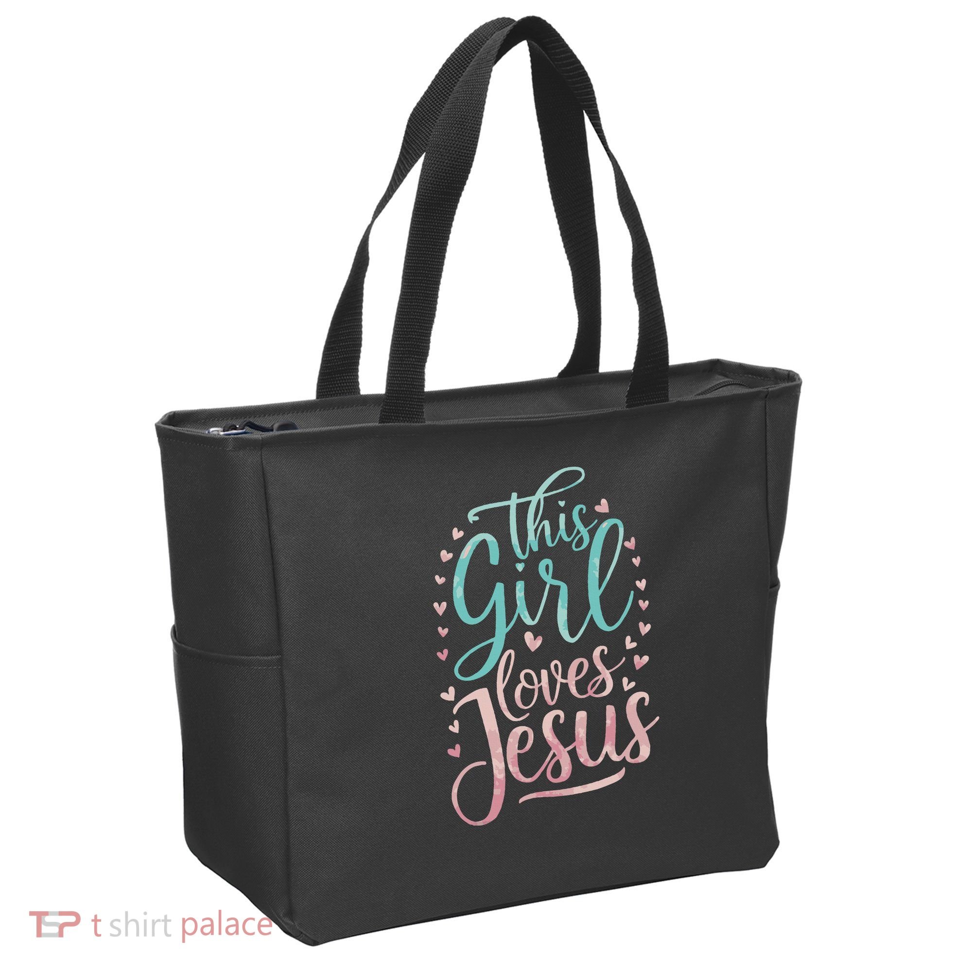 This Girl Loves Jesus Tote Bag