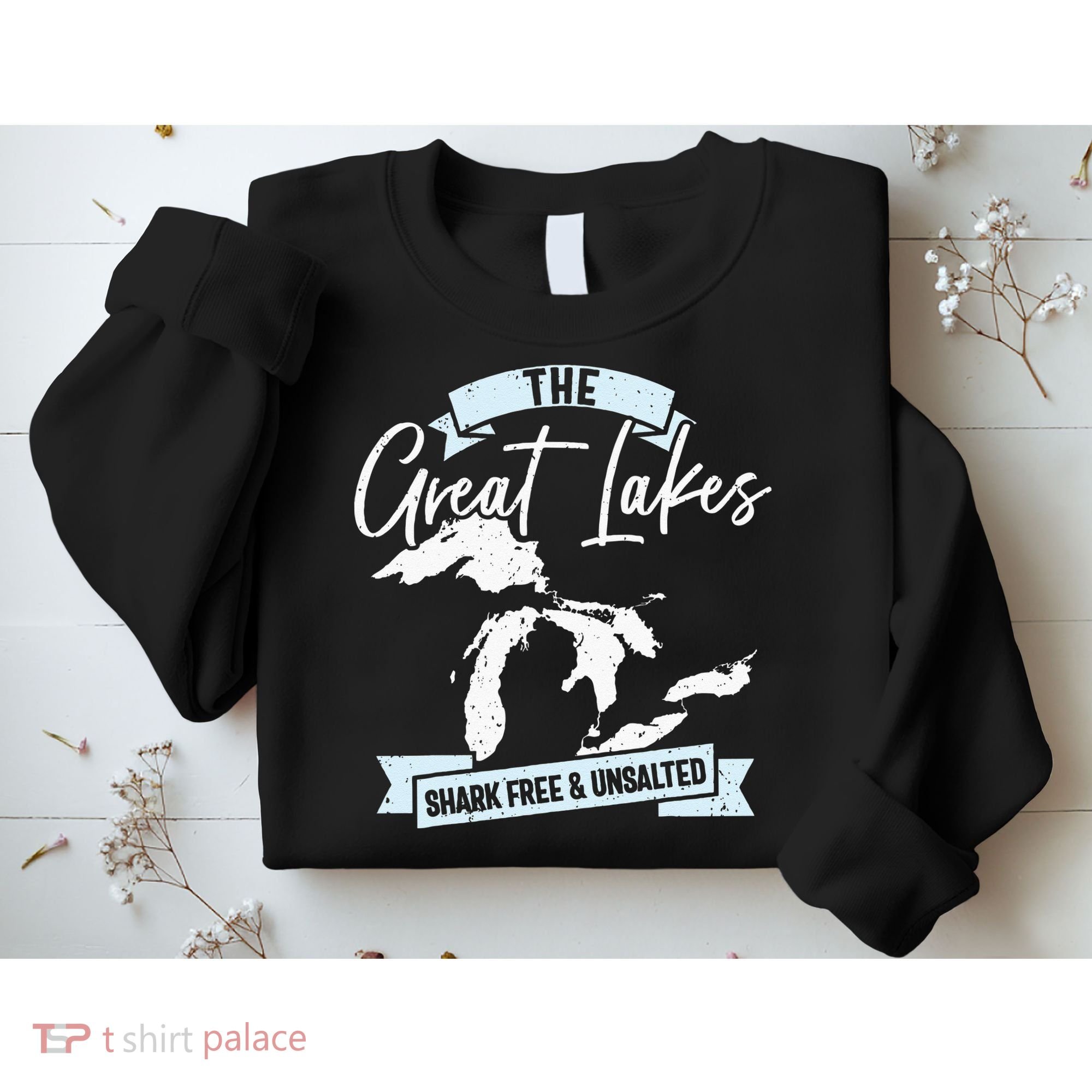 The Great Lakes Michigan Great Lakes Tourist Sweatshirt