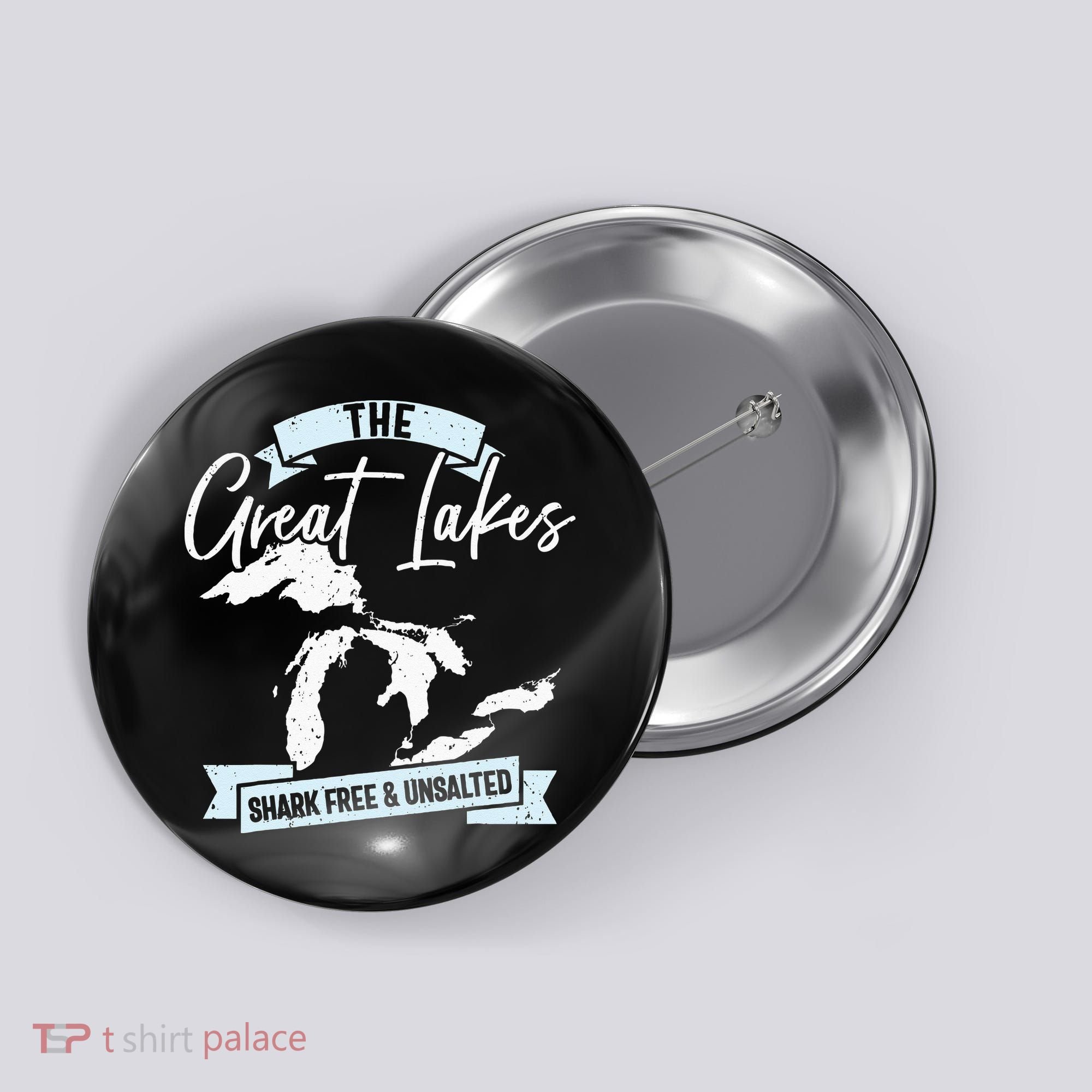 The Great Lakes Michigan Great Lakes Tourist Button