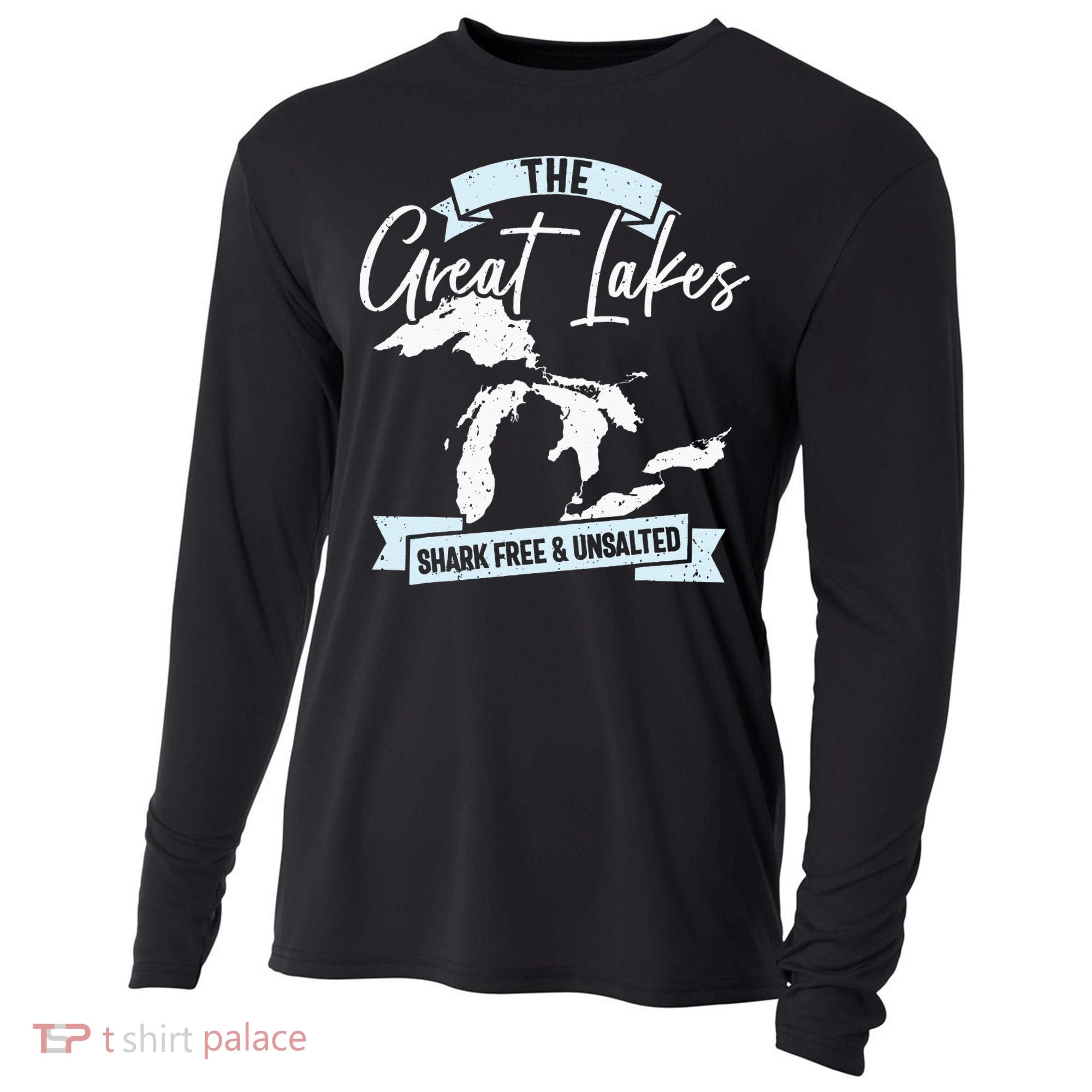 The Great Lakes Michigan Great Lakes Tourist Cooling Performance Long Sleeve Crew