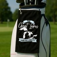 The Great Lakes Michigan Great Lakes Tourist Golf Towel thumb 2