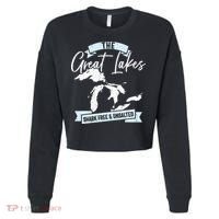 The Great Lakes Michigan Great Lakes Tourist Cropped Pullover Crew thumb 0