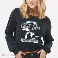 The Great Lakes Michigan Great Lakes Tourist Cropped Pullover Crew thumb 2