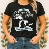 The Great Lakes Michigan Great Lakes Tourist Women's T-Shirt thumb 2