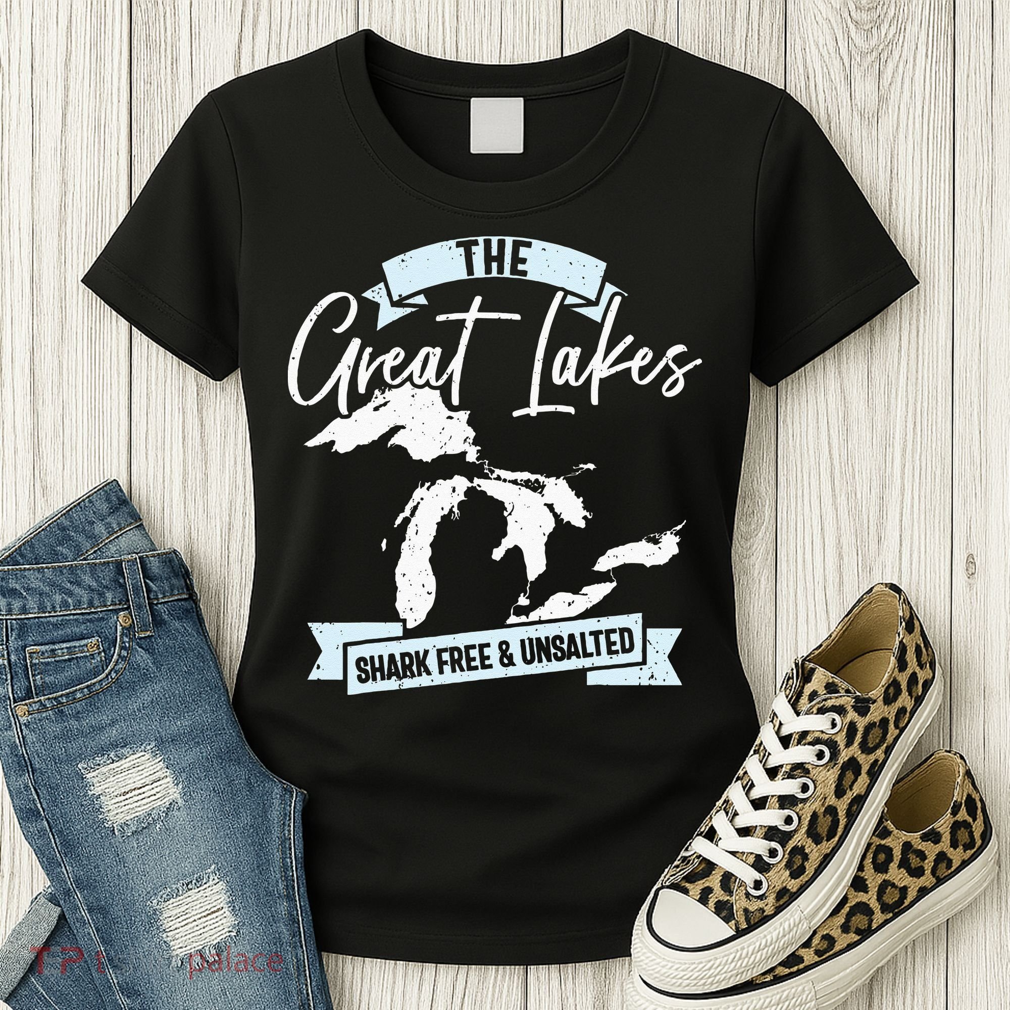 The Great Lakes Michigan Great Lakes Tourist Women's T-Shirt