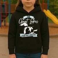 The Great Lakes Michigan Great Lakes Tourist Kids Hoodie thumb 3