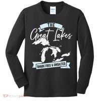 The Great Lakes Michigan Great Lakes Tourist Kids Long Sleeve Shirt thumb 0