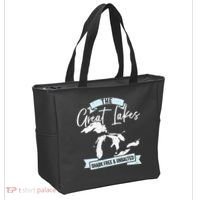 The Great Lakes Michigan Great Lakes Tourist Tote Bag thumb 2
