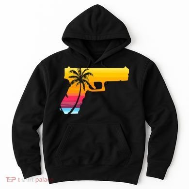 Tropical Gun Lover Firearm Beach Cute Hawaiian Gift Aloha Hoodie