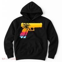 Tropical Gun Lover Firearm Beach Cute Hawaiian Gift Aloha Hoodie thumb 0