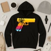 Tropical Gun Lover Firearm Beach Cute Hawaiian Gift Aloha Hoodie thumb 3
