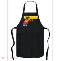 Tropical Gun Lover Firearm Beach Cute Hawaiian Gift Aloha Apron thumb 0