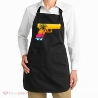 Tropical Gun Lover Firearm Beach Cute Hawaiian Gift Aloha Apron thumb 2