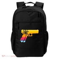 Tropical Gun Lover Firearm Beach Cute Hawaiian Gift Aloha Backpack thumb 0